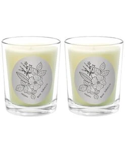 Rose Tobacco Two Scented Beeswax Candle Set Home