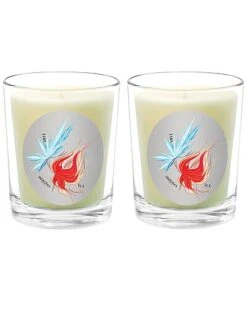 Fire & Ice Two Scented Beeswax Candle Set Home