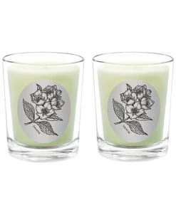 Jasmine Two Scented Beeswax Candle Set Home