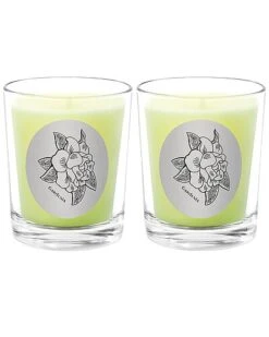 Gardenia Two Scented Beeswax Candle Set Home
