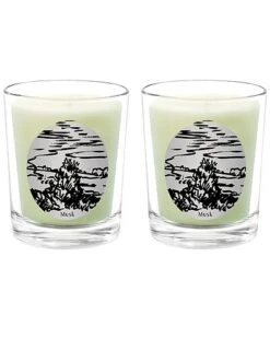 Musk Two Scented Beeswax Candle Set Home