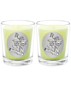 Cinnamon Leaf Two Scented Beeswax Candle Set Home