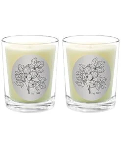 Fig Tree Two Scented Beeswax Candle Set Home