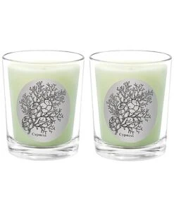 Cyprass Two Scented Beeswax Candle Set Home