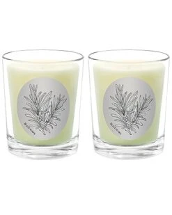 Rosemary Two Scented Beeswax Candle Set Home
