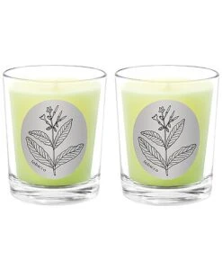 Tobacco Two Scented Beeswax Candle Set Home
