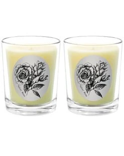 Velvet Rose Two Scented Beeswax Candle Set Home