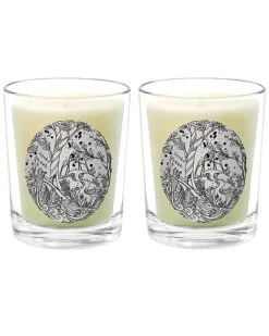 Tonka Myrrh Two Scented Beeswax Candle Set Home