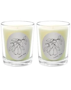 Forelle Pear Two Scented Beeswax Candle Set Home