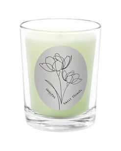 Sweet Florals 6.5oz Beeswax Candle Home