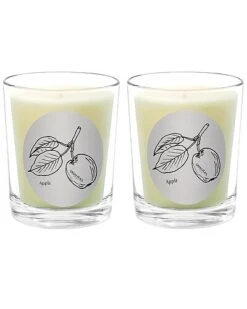 The Apple Two Scented Beeswax Candle Set Home