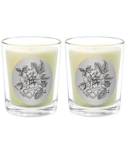 Rose Truffle Two Scented Beeswax Candle Set Home