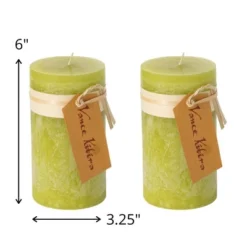 Green Grape Pillar Candles - Set Of 2 -Glow Essence Cheap Store GUEST 0163b1ec 59d4 461d a2bd b23e7dd5da99