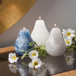 Silver Lining Pear Candles Kit - Set Of 3