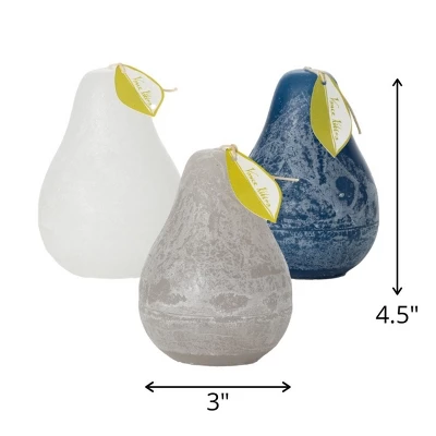 Silver Lining Pear Candles Kit - Set Of 3 2 Silver Lining Pear Candles Kit - Set Of 3 - Image 2
