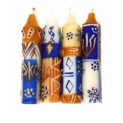 Global Crafts Hand-Painted Dinner Or Shabbat Candles, Set Of 4 -Glow Essence Cheap Store GUEST 6a922783 ed6d 4571 ae21 1e875375a303
