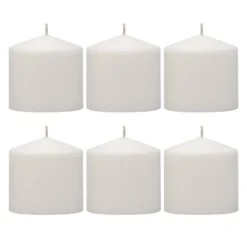 6pk Pillar Candles White - Stonebriar Collection -Glow Essence Cheap Store GUEST 731c0f52 88f3 4dcc 946a ab4b9e015ecb