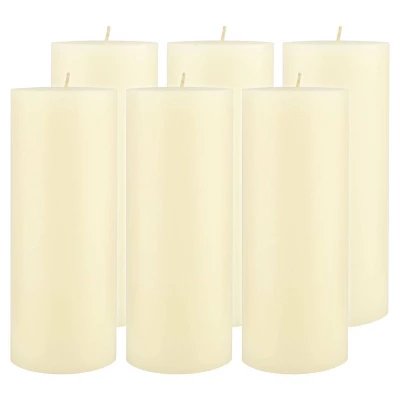 6pk Unscented Flat Top Smooth Pillar Candles Ivory - Stonebriar Collection 10 6pk Unscented Flat Top Smooth Pillar Candles Ivory - Stonebriar Collection - Image 10