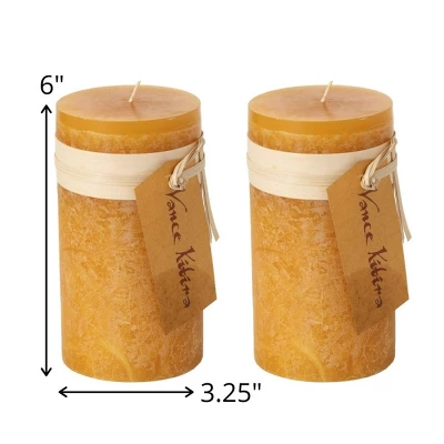 Brown Sugar Pillar Candles - Set Of 2 6 Brown Sugar Pillar Candles - Set Of 2 - Image 6