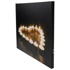 Northlight LED Lighted Flickering Heart-Shaped Candles Canvas Wall Art 15.75" -Glow Essence Cheap Store GUEST 9cd8634f a4c6 407b a6ca bc0d23475b48