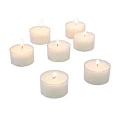 Clear Cup Tealight Candles White - Stonebriar Collection