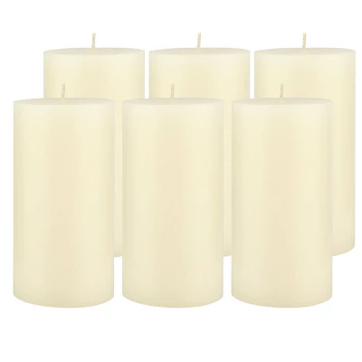 6pk Unscented Flat Top Smooth Pillar Candles Ivory - Stonebriar Collection 9 6pk Unscented Flat Top Smooth Pillar Candles Ivory - Stonebriar Collection - Image 9