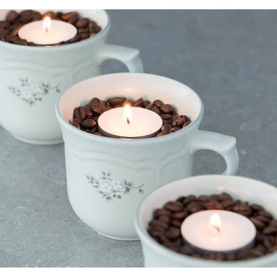 8hr Long Burning Tea Light Unscented Candles White - Stonebriar Collection 2 8hr Long Burning Tea Light Unscented Candles White - Stonebriar Collection - Image 2