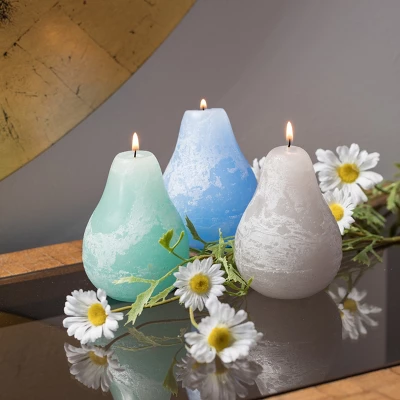 Crystal Waters Pear Candles Kit - Set Of 3 1 Crystal Waters Pear Candles Kit - Set Of 3
