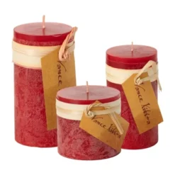 Cranberry Timber Pillar Candles Kit - Set Of 3 7 Cranberry Timber Pillar Candles Kit - Set Of 3 -Glow Essence Cheap Store GUEST f01d5412 35eb 4688 b028 33d1fe102522