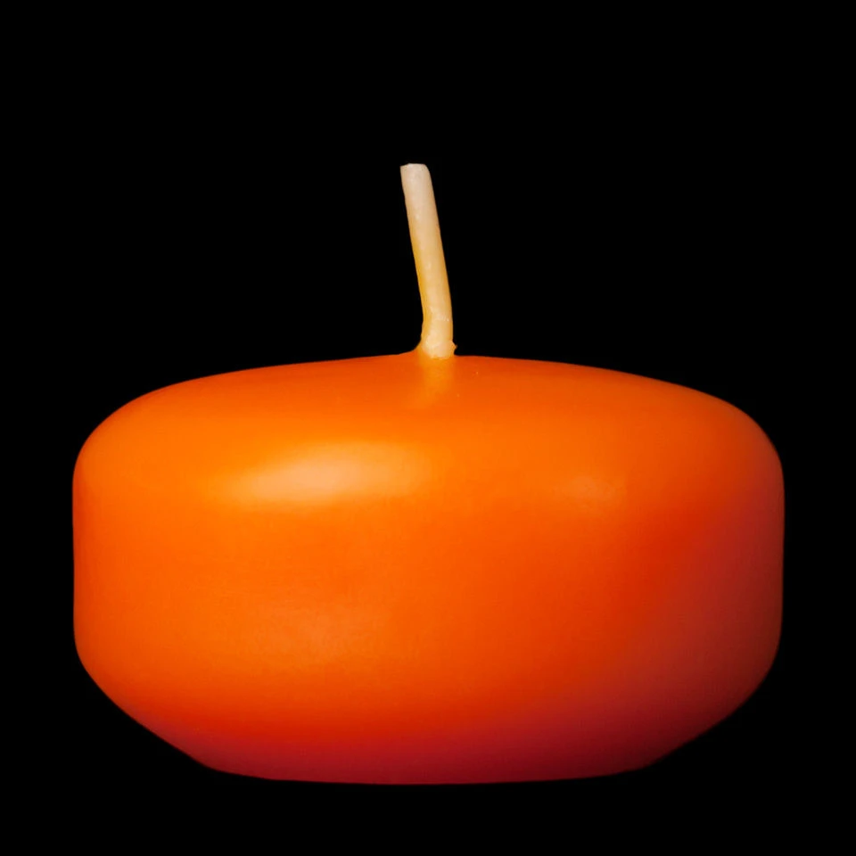 2 Inch Orange Floating Candles 4 2 Inch Orange Floating Candles - Image 4