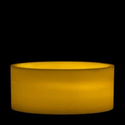 7x3 Ivory Round LED Flameless Pillar Candles -Glow Essence Cheap Store lg item 2538 1
