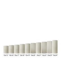 10x13 Ivory Round LED Flameless Extra Large Pillar Candles -Glow Essence Cheap Store lg item 2564 14