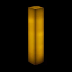 3x3x11 LED Flameless Square Pillar Candles Ivory -Glow Essence Cheap Store lg item 2577 1