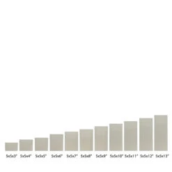 5x5x21 Square Flameless Large Pillar Candles Ivory -Glow Essence Cheap Store lg item 2597 13