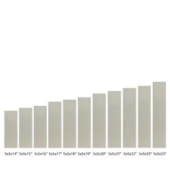 5x5x21 Square Flameless Large Pillar Candles Ivory -Glow Essence Cheap Store lg item 2597 14