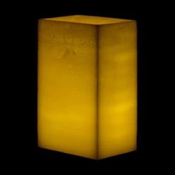 5x7x10 Flameless Large Wide Pillar Candles Ivory -Glow Essence Cheap Store lg item 2650 1