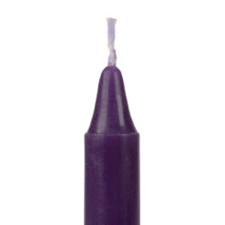 4 Inch Dark Purple Spell Chime Candles (20 Pack)
