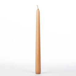 10 Inch Tan Brown Taper Candles