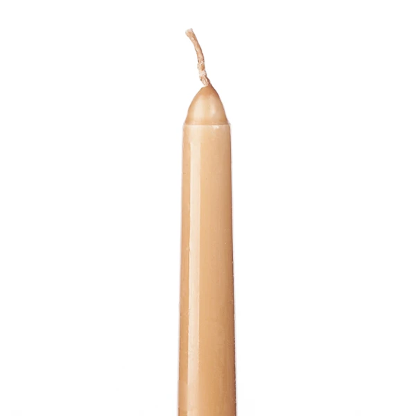 10 Inch Tan Brown Taper Candles 2 10 Inch Tan Brown Taper Candles - Image 2