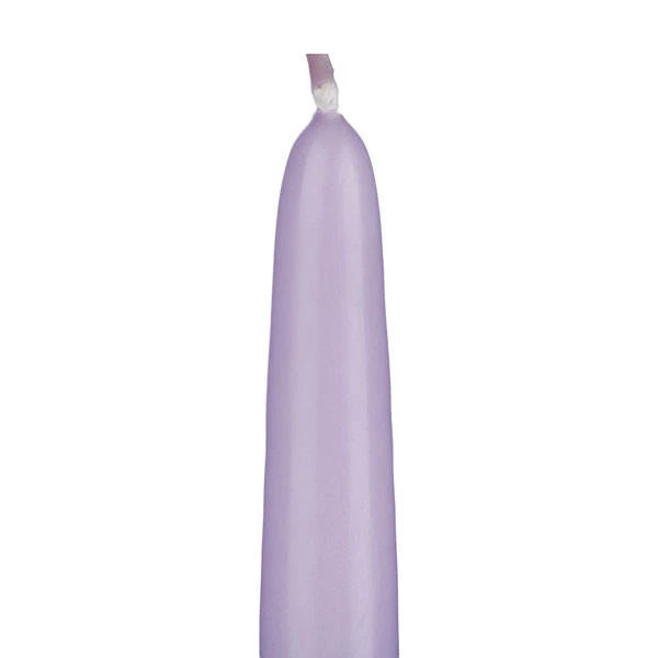 10″ Lavender Taper Candles 1 10″ Lavender Taper Candles