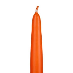 12″ Orange Taper Candles