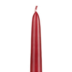 15″ Burgundy Taper Candles