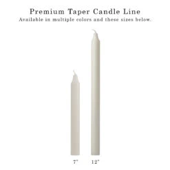 12 Inch Stone Premium Taper Candles 9 12 Inch Stone Premium Taper Candles -Glow Essence Cheap Store lg item 7198 05