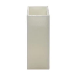 3x3x8 LED Flameless Square Pillar Candles Ivory