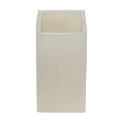 5x5x11 Square Flameless Large Pillar Candles Ivory