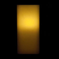 5x5x11 Square Flameless Large Pillar Candles Ivory -Glow Essence Cheap Store lg item 7587 06
