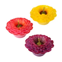 Floating Dark Zinnia Candles (3 Pc Pack)