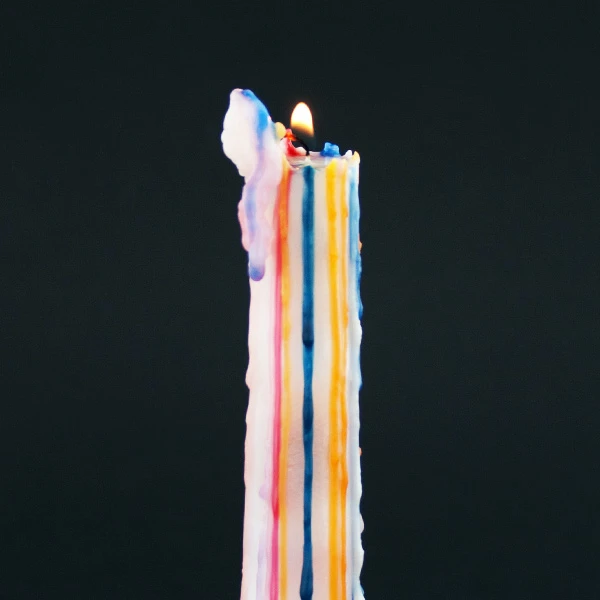 Multi Color Drip Taper Candles - 2 Pieces (2 Pieces Pack) 4 Multi Color Drip Taper Candles - 2 Pieces (2 Pieces Pack) - Image 4