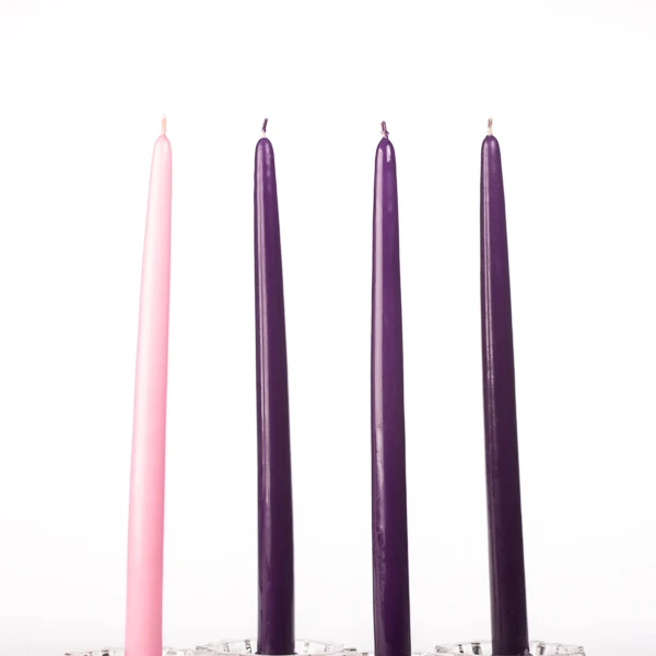 12 Inch Advent Taper Candles Set - Purple, Pink (4 Pc Pack) 1 12 Inch Advent Taper Candles Set - Purple, Pink (4 Pc Pack)