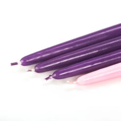 12 Inch Advent Taper Candles Set - Purple, Pink (4 Pc Pack) 10 12 Inch Advent Taper Candles Set - Purple, Pink (4 Pc Pack) -Glow Essence Cheap Store lg item 9819 4